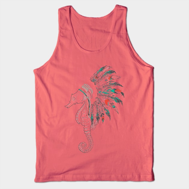 seahorse headdress Tank Top by somatosis